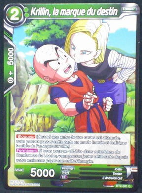 carte Dragon Ball Super Card Game Fr Part 2 BT2-081C Krillin, la marque du destin bandai 2018
