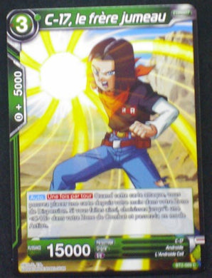 carte Dragon Ball Super Card Game Fr Part 2 BT2-089C C-17, le frère jumeau bandai 2018