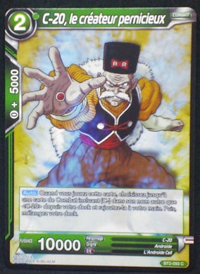 carte Dragon Ball Super Card Game Fr Part 2 BT2-093C C-20, le créateur pernicieux bandai 2018