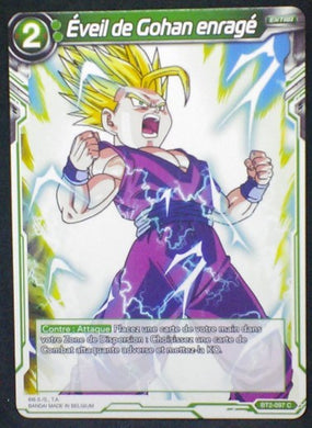 carte Dragon Ball Super Card Game Fr Part 2 BT2-097C Éveil de Gohan enragé bandai 2018