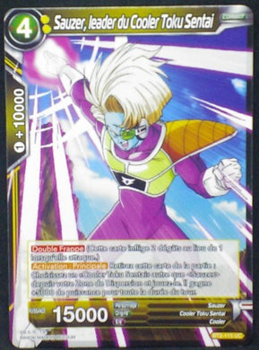 carte Dragon Ball Super Card Game Fr Part 2 BT2-115UC Sauzer, leader du Cooler Toku Sentai bandai 2018