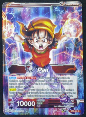 carte Dragon Ball Super Card Game Fr Part 3 BT3-001R Pan bandai 2018