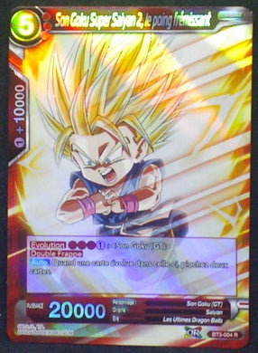 carte Dragon Ball Super Card Game Fr Part 3 BT3-004R Son Goku Super Saiyan 2, le poing fremissant bandai 2018