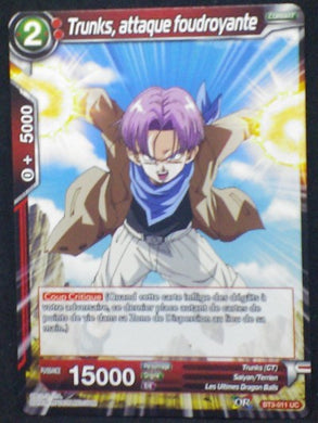 carte Dragon Ball Super Card Game Fr Part 3 BT3-011UC Trunks, attaque foudroyante bandai 2018