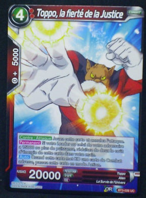 carte Dragon Ball Super Card Game Fr Part 3 BT3-026UC Toppo, la fierté de la Justice bandai 2018