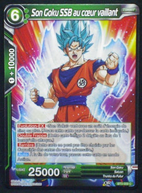 carte Dragon Ball Super Card Game Fr Part 3 BT3-059C Son Goku SSB au coeur vaillant bandai 2018