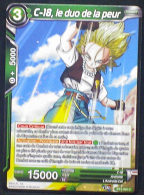 carte Dragon Ball Super Card Game Fr Part 3 BT3-065C C-18, le duo de la peur bandai 2018
