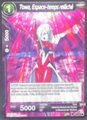 carte Dragon Ball Super Card Game Fr Part 3 BT3-115C (fr) bandai 2018 Towa, Espace-temps relâché