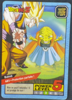trading card game jcc carte Dragon ball z Carddass Le Grand Combat Part 4 n°601 (1996) Bandai Songoku Babidi Dbz Cardamehdz