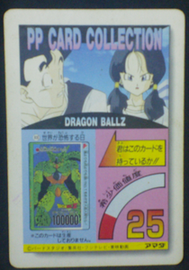 trading card jcc dragon ball z pp card part 23 n°1013 1994 amada