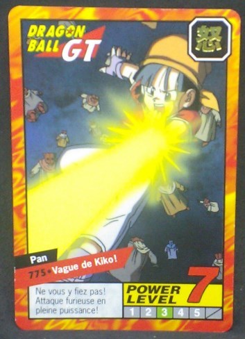 trading card game jcc carte dragon ball gt Carddass Le Grand Combat Part 8 n°775 (1998) bandai Pan dbgt cardamehdz