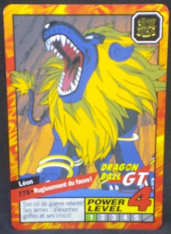 trading card game jcc carte dragon ball gt Carddass Le Grand Combat Part 8 n°778 (1998) bandai leon dbgt cardamehdz