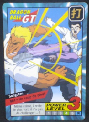 trading card game jcc carte dragon ball gt Carddass Le Grand Combat Part 9 n°801 (1998) bandai songoten dbgt cardamehdz