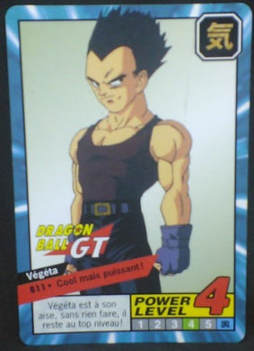 trading card game jcc carte dragon ball gt Carddass Le Grand Combat Part 9 n°811 (1998) bandai vegeta dbgt cardamehdz