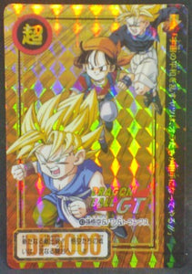 trading card game jcc carte dragon ball gt Carddass Part 27 n°43 (1996) bandai songoku trunks pan dbgt prisme cardamehdz