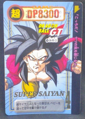 trading card game jcc carte dragon ball gt Carddass Part 29 n°154 (Total n°1154) bandai songoku ssj4 dbgt cardamehdz