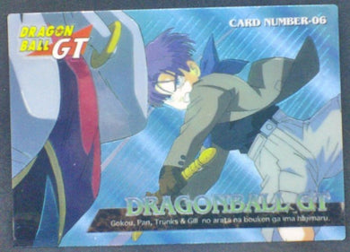 trading card game jcc carte dragon ball gt Trading Collection Chromium Card DBGT Part 1 n°06 (1996) trunks amada dbgt cardamehdz