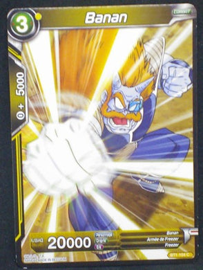 carte dragon ball super BT1-104 C fr bandai 2018 Banan - Armée de Freezer - Freezer