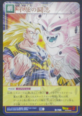 trading card game jcc carte dragon ball z Card Game Part 8 n°D-705 (2005) bandai songoku vs majin buu dbz
