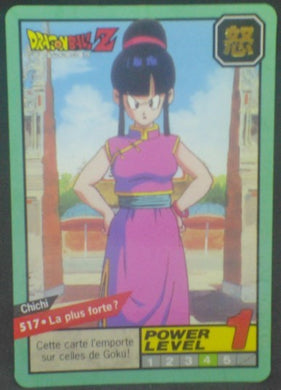 trading card game jcc carte dragon ball z Carddass Le Grand Combat Part 2 n°517 (1996) bandai chichi