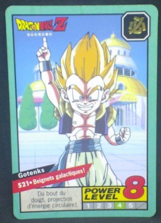 trading card game jcc carte dragon ball z Carddass Le Grand Combat Part 2 n°521 (1996) bandai gotenks dbz cardamehdz