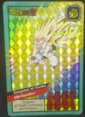 trading card game jcc carte dragon ball z Carddass Le Grand Combat Part 2 n°526 (face B) (1996) gotenks bandai dbz cardamehdz
