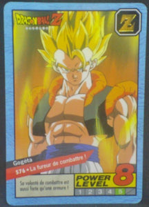 trading card game jcc carte dragon ball z Carddass Le Grand Combat Part 4 n°576 (1996) bandai gogeta dbz