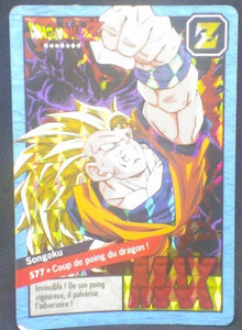 trading card game jcc carte dragon ball z Carddass Le Grand Combat Part 4 n°577 (face B) (1996) songoku bandai dbz cardamehdz