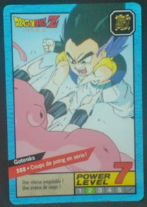 trading card game jcc carte dragon ball z Carddass Le Grand Combat Part 4 n°588 (1996) bandai gotenks vs majin boo
