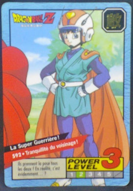 trading card game jcc carte dragon ball z Carddass Le Grand Combat Part 4 n°592 (1996) Bandai Videl