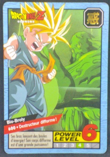 trading card game jcc carte dragon ball z Carddass Le Grand Combat Part 4 n°600 (1996) Bandai Trunks vs Bio broly Cardamehdz