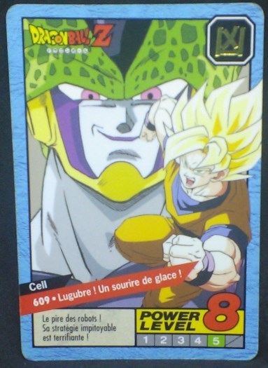 trading card game jcc carte dragon ball z Carddass Le Grand Combat Part 4 n°609 (1996) bandai cell songoku dbz cardamehdz