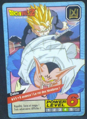 trading card game jcc carte dragon ball z Carddass Le Grand Combat Part 4 n°611 (1996) bandai songohan dabura dbz cardamehdz