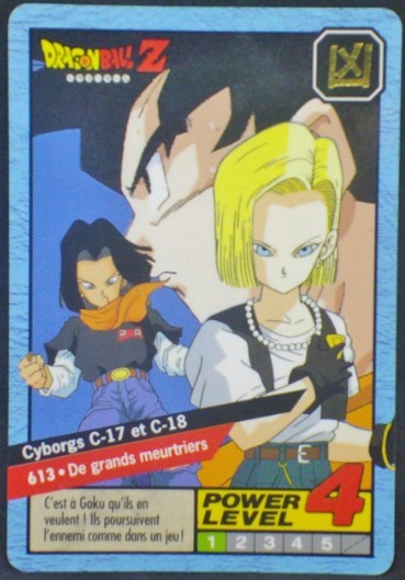trading card game fr carte dragon ball z Carddass Le Grand Combat Part 4 n°613 (1996) Bandai c 17 c 18 Songoku Dbz Cardamehdz