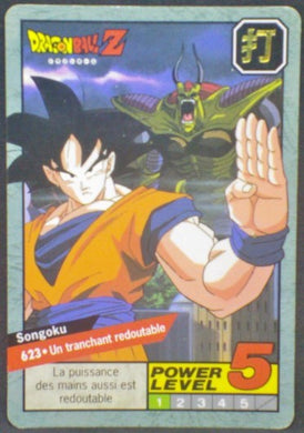 trading card game jcc carte dragon ball z Carddass Le Grand Combat Part 5 n°623 (1996) Bandai Songoku hildegard Dbz Cardamehdz
