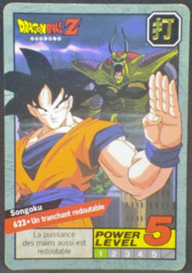 trading card game jcc carte dragon ball z Carddass Le Grand Combat Part 5 n°623 (1996) Bandai Songoku hildegard Dbz Cardamehdz