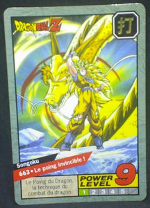 trading card game jcc carte dragon ball z Carddass Le Grand Combat Part 6 n°663 (1997) bandai songoku dbz cardamehdz