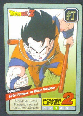 trading card game jcc carte dragon ball z Carddass Le Grand Combat Part 6 n°670 (1997) bandai songoku dbz cardamehdz