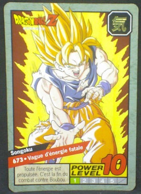 trading card game jcc carte dragon ball z Carddass Le Grand Combat Part 6 n°673 (1997) bandai songoku dbz cardamehdz