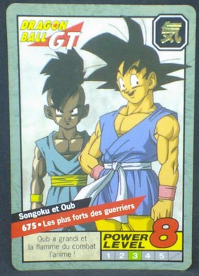 trading card game jcc carte dragon ball z Carddass Le Grand Combat Part 6 n°675 (1997) bandai songoku pan dbz cardamehdz