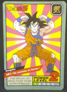 trading card game jcc carte dragon ball z Carddass Le Grand Combat Part 6 n°681 (1997) bandai songoku dbz cardamehdz