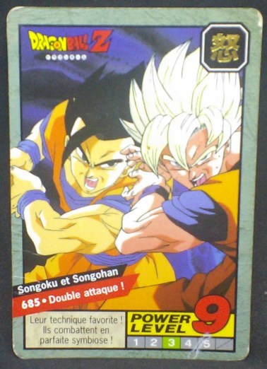 trading card game jcc carte dragon ball z Carddass Le Grand Combat Part 6 n°685 (1997) bandai songoku songohan dbz cardamehdz
