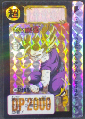 trading card game jcc carte dragon ball z Carddass Part 15 n°603 (1993) Bandai holo prisme songohan