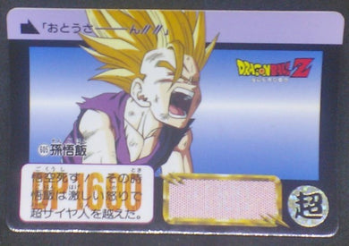 trading card game jcc carte dragon ball z Carddass Part 15 n°605 (1993) bandai songohan dbz cardamehdz