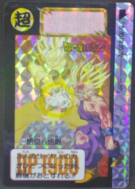 trading card game jcc carte dragon ball z Carddass Part 15 n°614 (1993) Bandai Songoku Songohan Dbz