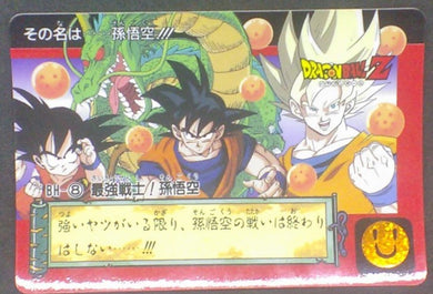 trading card game jcc carte dragon ball z Carddass Part 15 n°BH-8 (1993) bandai songoku shenron dbz cardamehdz