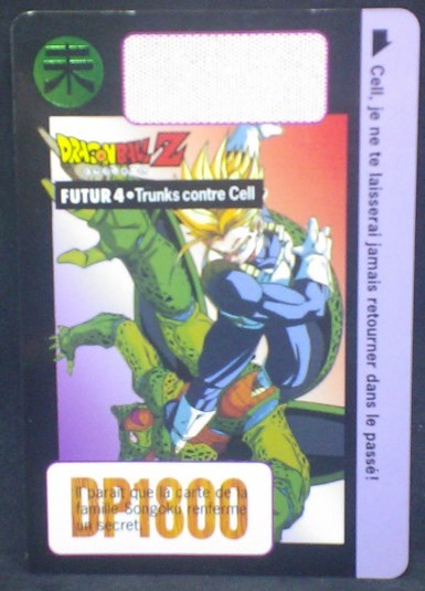 trading card game jcc carte dragon ball z Carddass Part 16 Futur 4 (1995) bandai trunks vs cell dbz cardamehdz