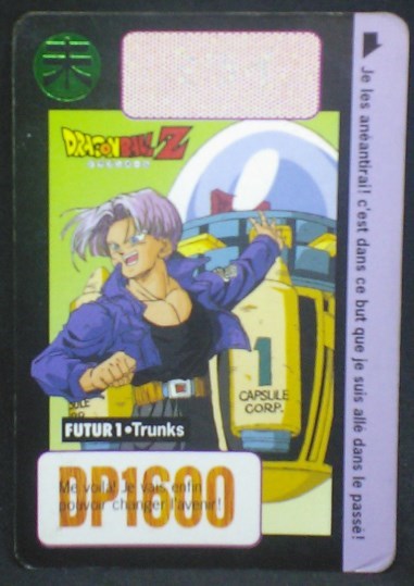 trading card game jcc carte dragon ball z Carddass Part 16 futur 1 (1995) bandai trunks dbz cardamehdz