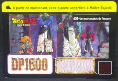 trading card game jcc carte dragon ball z Carddass Part 16 n°620 (1995) bandai Bojack les mercenaires de l espace dbz cardamehdz