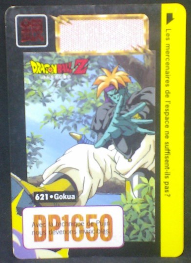 trading card game jcc carte dragon ball z Carddass Part 16 n°621 (1995) bandai Gokua dbz cardamehdz